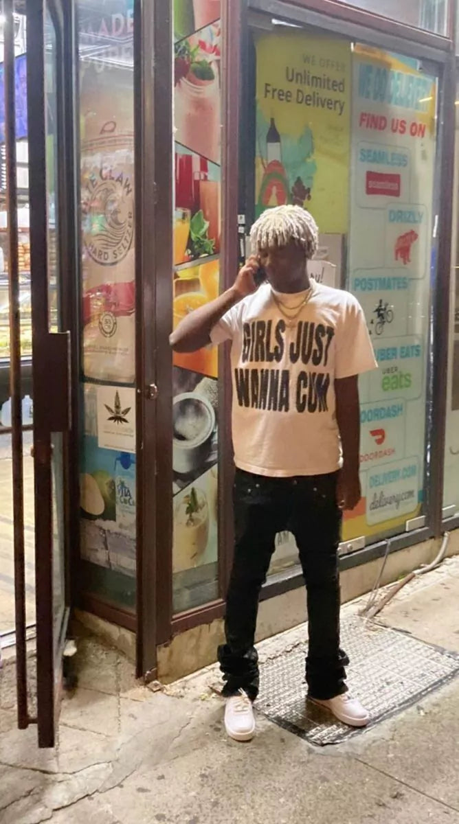 Camiseta "Ken Carson Girls Just Wanna Cum"