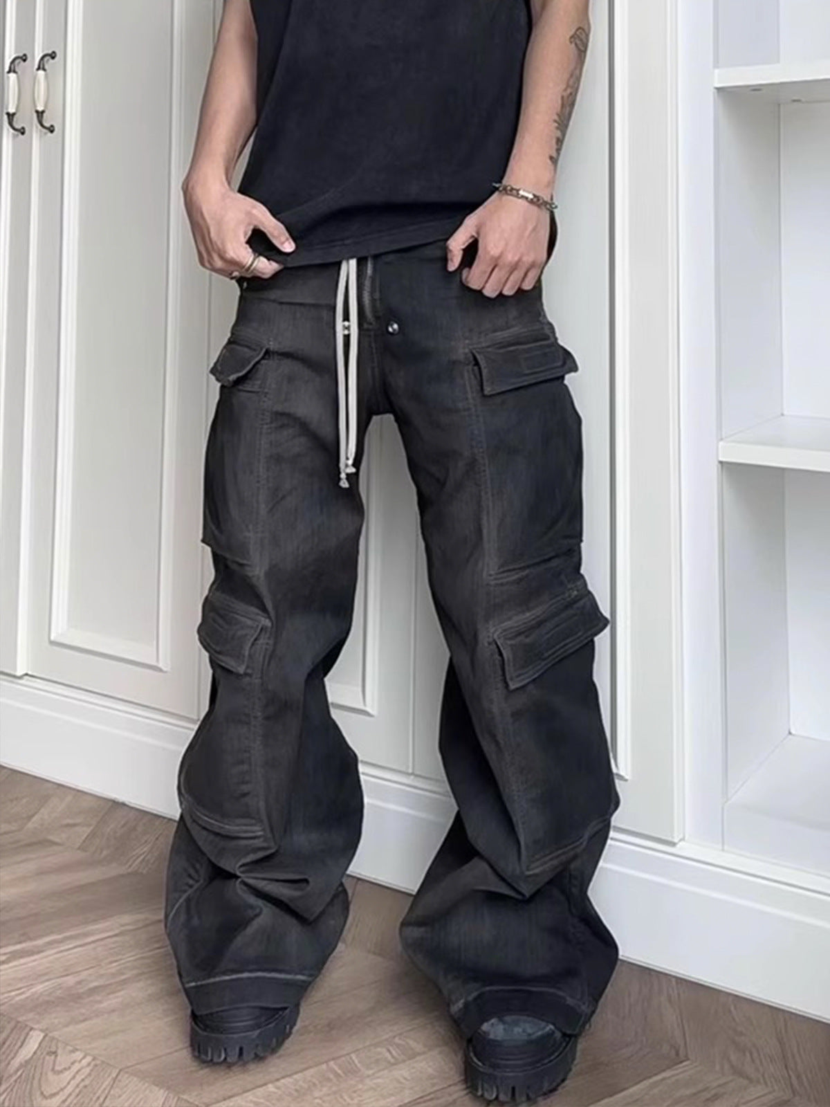 Calça Cargo Rick Owens Multi Pockets (no tags)